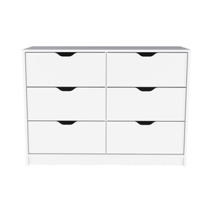 Homeroots 42" White Four Drawer Dresser  Manufactured Wood 524959
