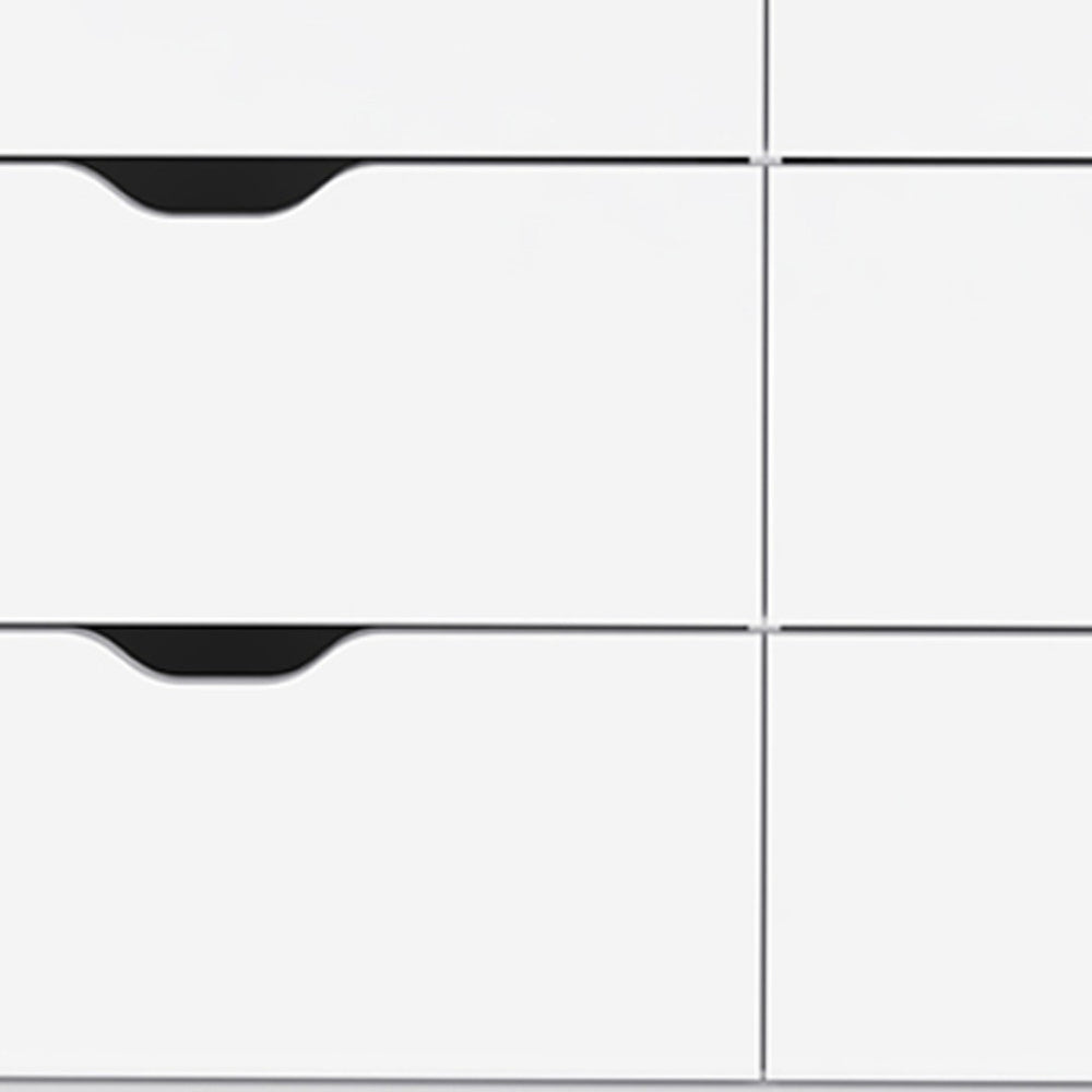 HomeRoots 42" Modern Four Drawer Dresser – Sleek Design with Ample Storage for a Clutter-Free Bedroom Experience White 524959