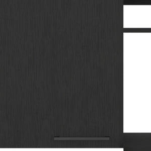 HomeRoots 39" Black Wall-Mounted Accent Cabinet – Stylish Storage Solution for Modern Homes & Spaces 524971