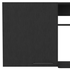HomeRoots 39" Black Wall-Mounted Accent Cabinet – Stylish Storage Solution for Modern Homes & Spaces 524971