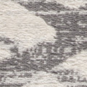 Homeroots 5' Beige And Gray Abstract Distressed Round Rug  Polypropylene 524985