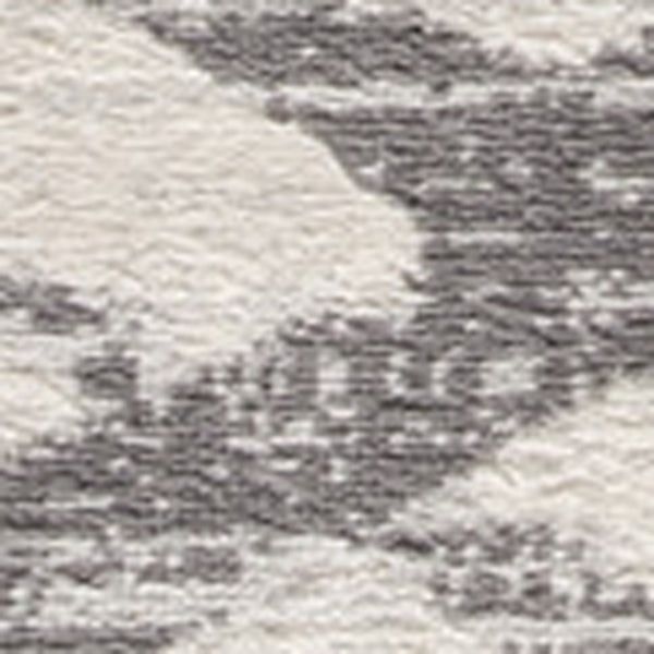 Homeroots 5' Beige And Gray Abstract Distressed Round Rug  Polypropylene 524985