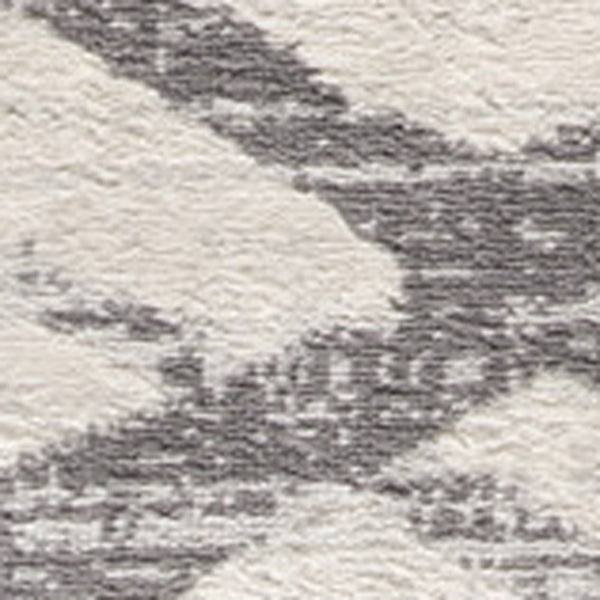 Homeroots 5' Beige And Gray Abstract Distressed Round Rug  Polypropylene 524985