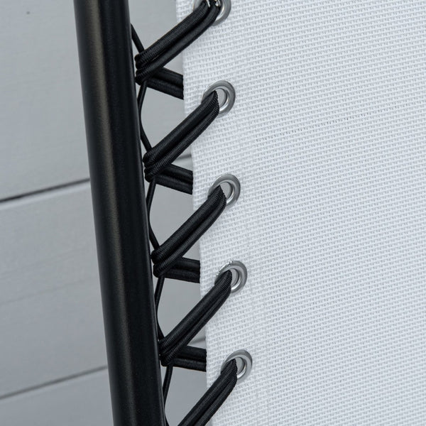 English Elm Outsunny Set Of 2 Portable Bungee Sling Chairs With Armrests – Perfect For Camping, Pool, And Patio! W2225P174110-GIGA