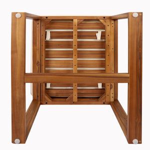 English Elm Christopher Knight Home® - Patio 5-Piece Dining Set With Teak-Finish Acacia Wood Table & Chairs For Stylish Outdoor Gatherings N779P195382B-2_64274.00