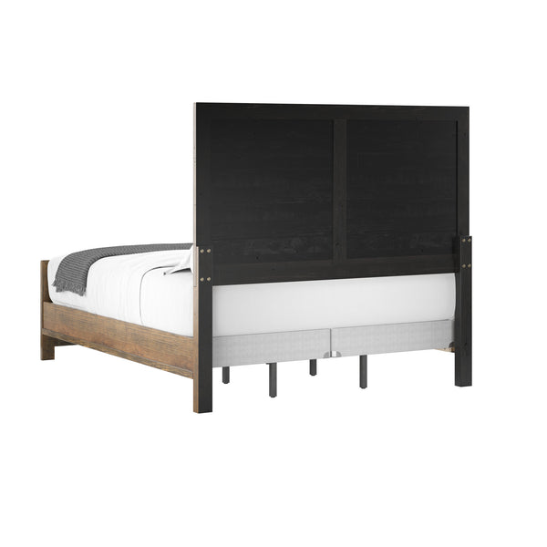 English Elm Wallace & Bay - Brown Sandstone Upholstered Queen Bed with Rustic Casual Design, Easy-Care Wood Frame, Elegant Appeal Brown B361S00006