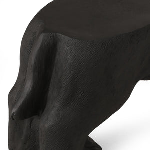 English Elm Christopher Knight Home® - MGO Labrador Dog Bench Lightweight Concrete Outdoor Seat in Matte Black — No Assembly, Durable Decor 72984.00