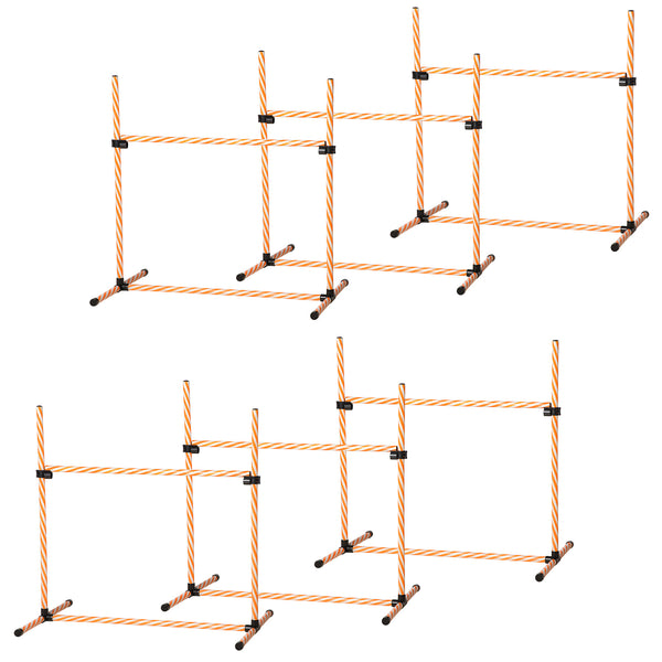 English Elm PawHut 63" 6-Tier Small Animal Habitat with Hammock, Heavy-Duty Steel Cage, Wheels & Removable Tray Orange W2225P217636