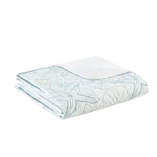English Elm Duvet Harbor House Maya Bay Embroidered Seashell & Sand Dollar 200TC Cotton Full/Queen Set Multicolor 11.81 L x 9.84 W x 4.33 H B03595770