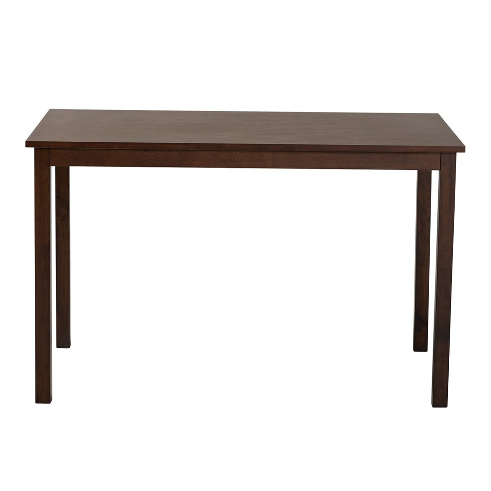 Baxton Studio Baxton Studio Andrew Modern Dining Table – Stylish & Durable Compact Table for 4 in Dark Brown Finish Andrew Dining Table