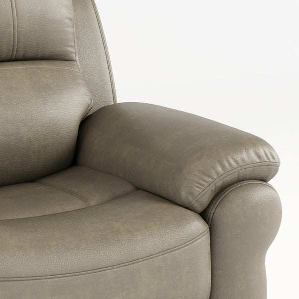 English Elm Breathable Fabric Power Reclining Sofa with Wireless Charging and Drop Down Console W1896141758