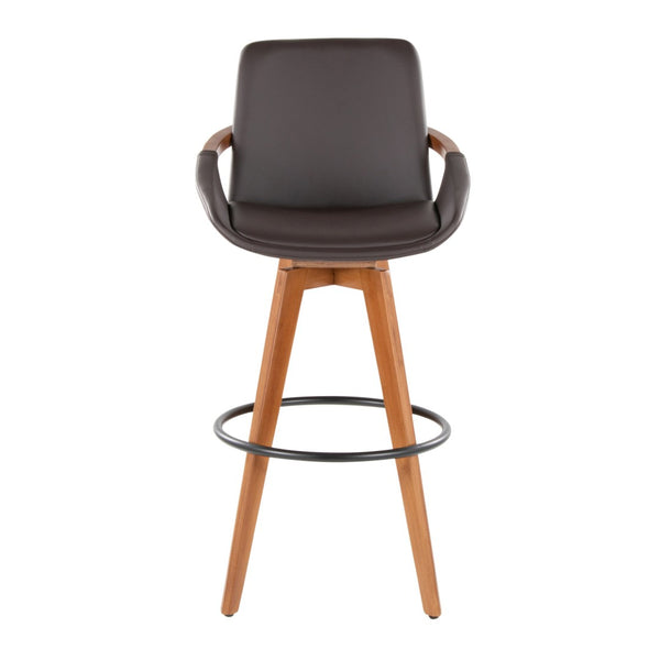 English Elm Dining/accent Chair Solid Wood Tapered Legs Cream Upholstery Mid-century Modern Seating B202P471201