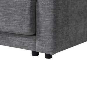 English Elm 124'' Modular Sectional Sofa: Reversible Chenille Couch With Storage, Ottoman & Usb Charger N723S9775E-GIGA