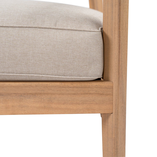 English Elm Christopher Knight Home® - Mallorca Acacia Wood Club Chair With Plush Cushion – Stylish Outdoor Seating For Patios & Gardens N775P263954T