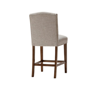 JLA Home Madison Park - Counter Camel Back Upholstered Counter Stool for Kitchens & Bars — Padded, Durable, Easy Assembly, Neutral Options FPF20-0552