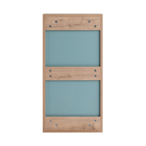 English Elm 14'' Wall Mounted Bathroom Medicine Cabinet with Adjustable Glass Shelves and Mirror Door W999P470285