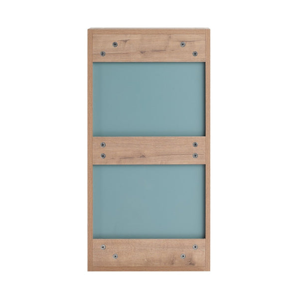 English Elm 14'' Wall Mounted Bathroom Medicine Cabinet with Adjustable Glass Shelves and Mirror Door W999P470285