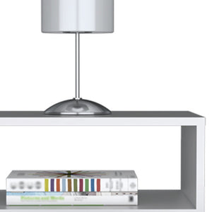 Homeroots 20" White One Drawer Faux Wood Nightstand   526149