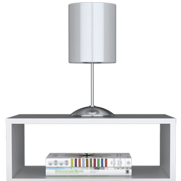 Homeroots 20" White One Drawer Faux Wood Nightstand   526149