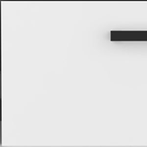 Homeroots 19" White Two Drawer Faux Wood Nightstand   526153