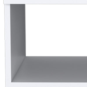 Homeroots 20" White One Drawer Faux Wood Nightstand   526155