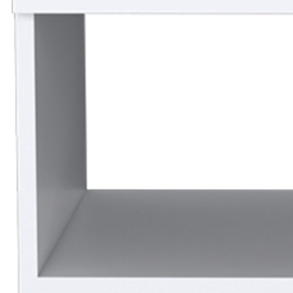 Homeroots 20" White One Drawer Faux Wood Nightstand   526155