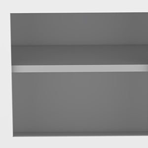 HomeRoots 20" Sleek White Wall-Mounted Accent Cabinet with Shelf - Modern Storage Solution for Any Room 526167