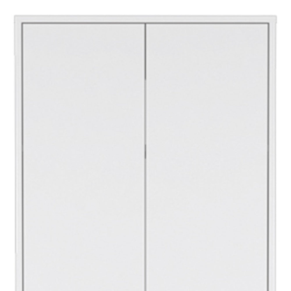 HomeRoots 71" Modern White Pantry Cabinet - Stylish Storage Solution for Kitchens, Laundry, & Tight Spaces 526169