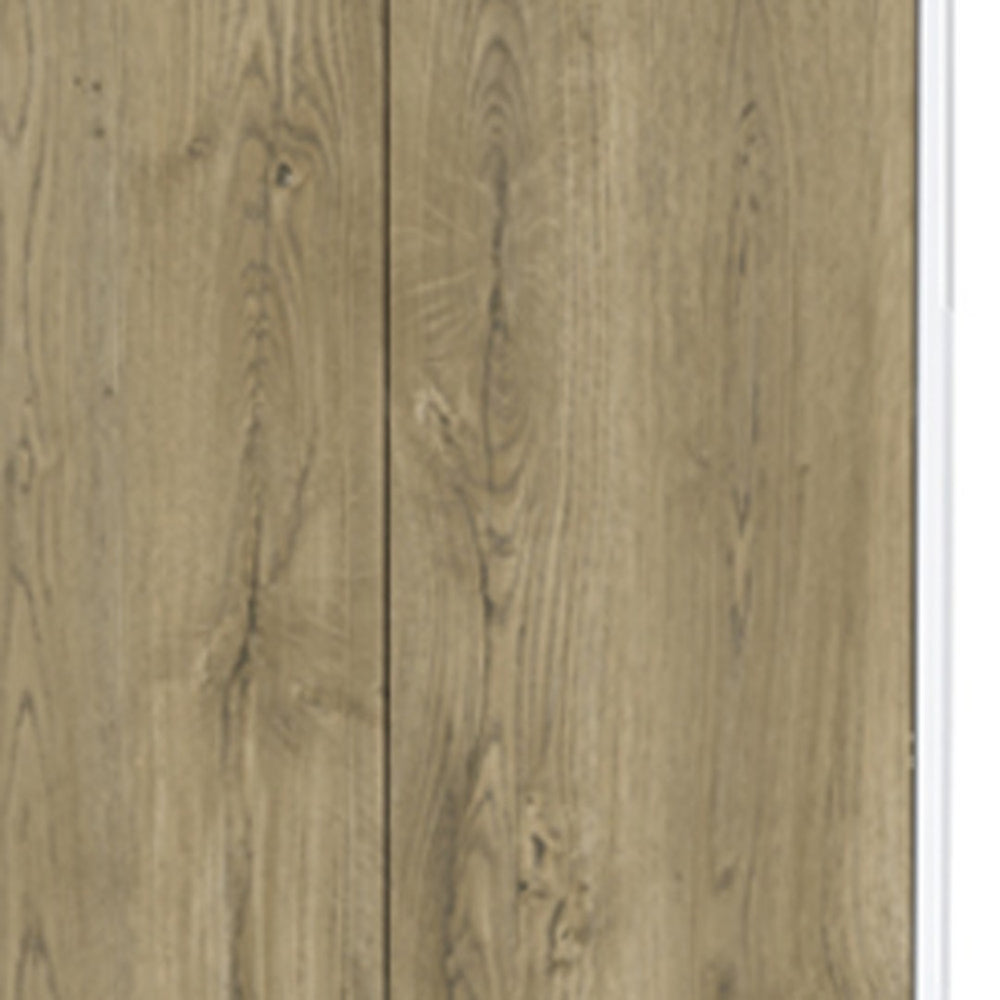 HomeRoots 71" Beige Modern Two-Door Pantry Storage Cabinet - Stylish, Durable, and Perfect for Any Room! 526170