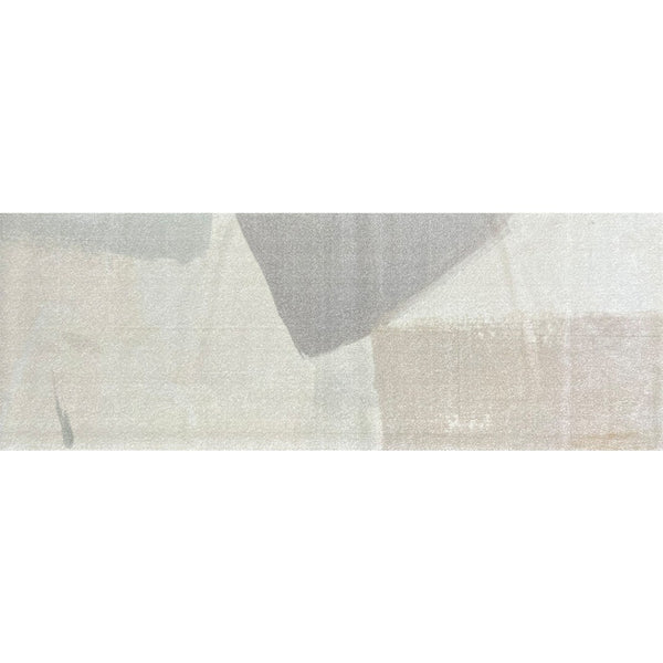 HomeRoots 2' X 6' Taupe Abstract Runner Rug - Machine Washable, UV Protected, Stylish & Durable for High-Traffic Areas 526178