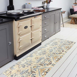 HomeRoots 2' X 6' Gray Moroccan Runner Rug - Durable, UV-Protected, Stain-Resistant for High-Traffic Spaces 526183