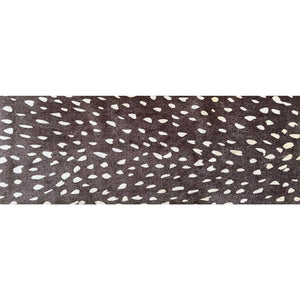 HomeRoots 2' Chocolate Animal Print Runner Rug – Washable, UV-Protected, Ideal for High-Traffic Areas & Pets 526207