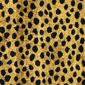 Homeroots 2' X 6' Bronze Leopard Print Washable Runner Rug With Uv Protection  Synthetic 526213