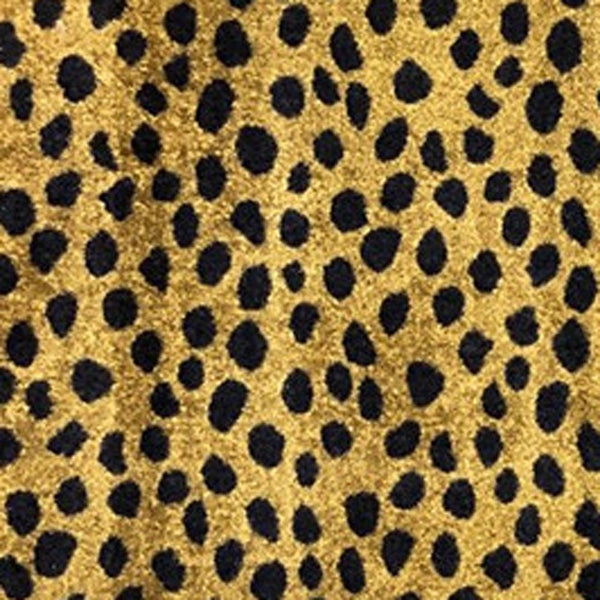 Homeroots 2' X 6' Bronze Leopard Print Washable Runner Rug With Uv Protection  Synthetic 526213
