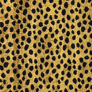 Homeroots 2' X 6' Bronze Leopard Print Washable Runner Rug With Uv Protection  Synthetic 526213