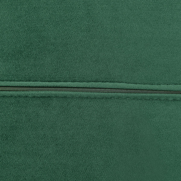 Homeroots 66" Green And Silver Velvet Lounge Chair   526218