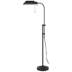 HomeRoots 57" Bronze Metal Floor Lamp with Adjustable Square Shade - Elegant Lighting for Home & Office 526224