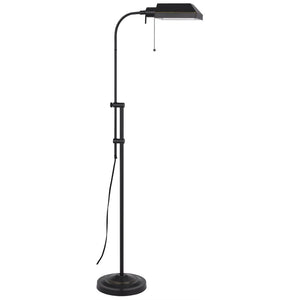 HomeRoots 57" Bronze Metal Floor Lamp with Adjustable Square Shade - Elegant Lighting for Home & Office 526224