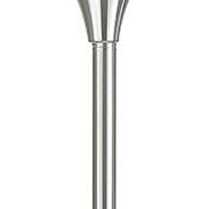 HomeRoots 70" Nickel Torchiere Floor Lamp with White Glass Dome Shade - Elegant Ambient Lighting for Any Room 526230