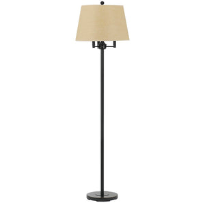 HomeRoots 62" Elegant Bronze Four-Light Floor Lamp with Beige Shade - Perfect for Living Rooms & Bedrooms! 526232