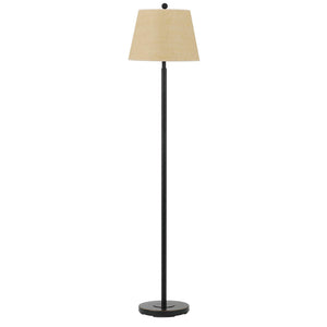 Homeroots 60" Bronze Traditional Shaped Floor Lamp With Tan Square Shade  Metal 526234