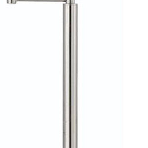 HomeRoots 60" Nickel Swing Arm Floor Lamp - Adjustable Task Lighting with Modern White Square Shade Design 526236
