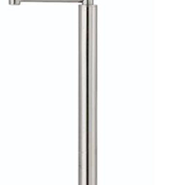 HomeRoots 60" Nickel Swing Arm Floor Lamp - Adjustable Task Lighting with Modern White Square Shade Design 526236