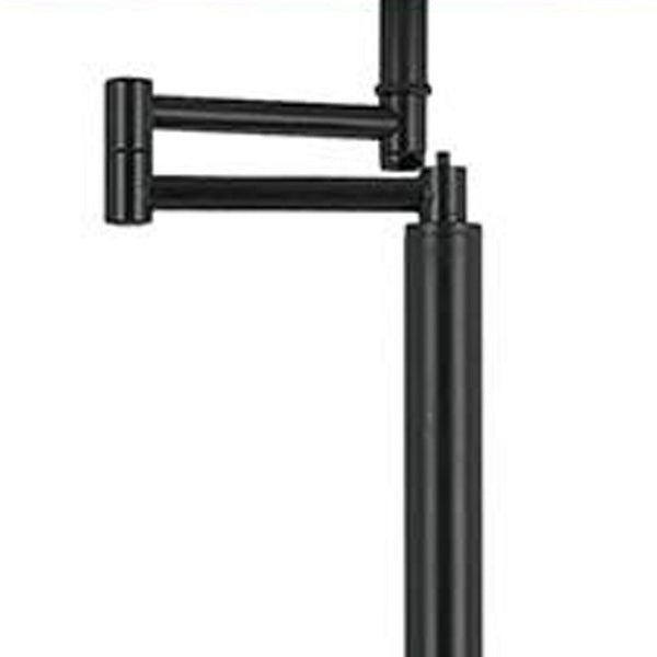 HomeRoots 60" Bronze Swing Arm Floor Lamp with Adjustable Shade for Reading, Modern Elegance, and Versatility 526237