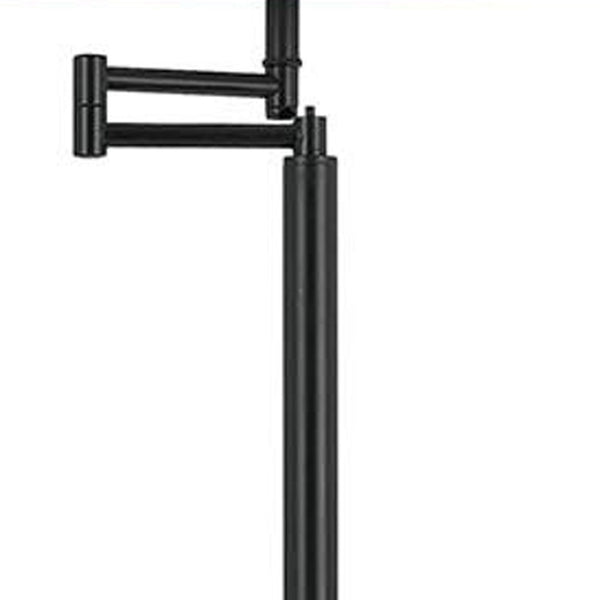 HomeRoots 60" Bronze Swing Arm Floor Lamp with Adjustable Shade for Reading, Modern Elegance, and Versatility 526237