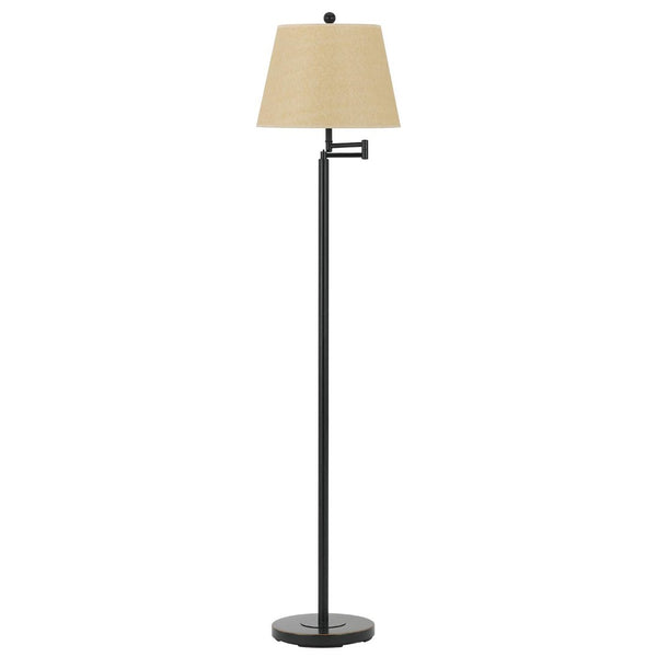 HomeRoots 60" Bronze Swing Arm Floor Lamp with Adjustable Shade for Reading, Modern Elegance, and Versatility 526237