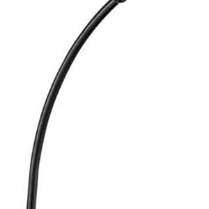 HomeRoots 62" Stylish Black Tray Table Floor Lamp with Warm Brown Shade – Perfect for Cozy Spaces & Functionality! 526238