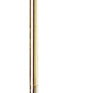 Homeroots 68" Bronze Adjustable Traditional Shaped Floor Lamp With Beige Empire Shade  Metal 526243