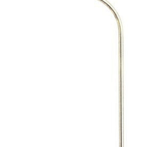 HomeRoots 68" Adjustable Nickel Floor Lamp with White Empire Shade for Versatile Ambient Lighting Solutions 526244