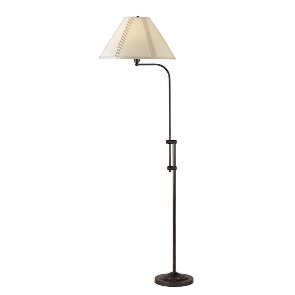 HomeRoots 68" Bronze Adjustable Floor Lamp with Beige Empire Shade - Dimmable, Elegant Lighting for Any Room 526245